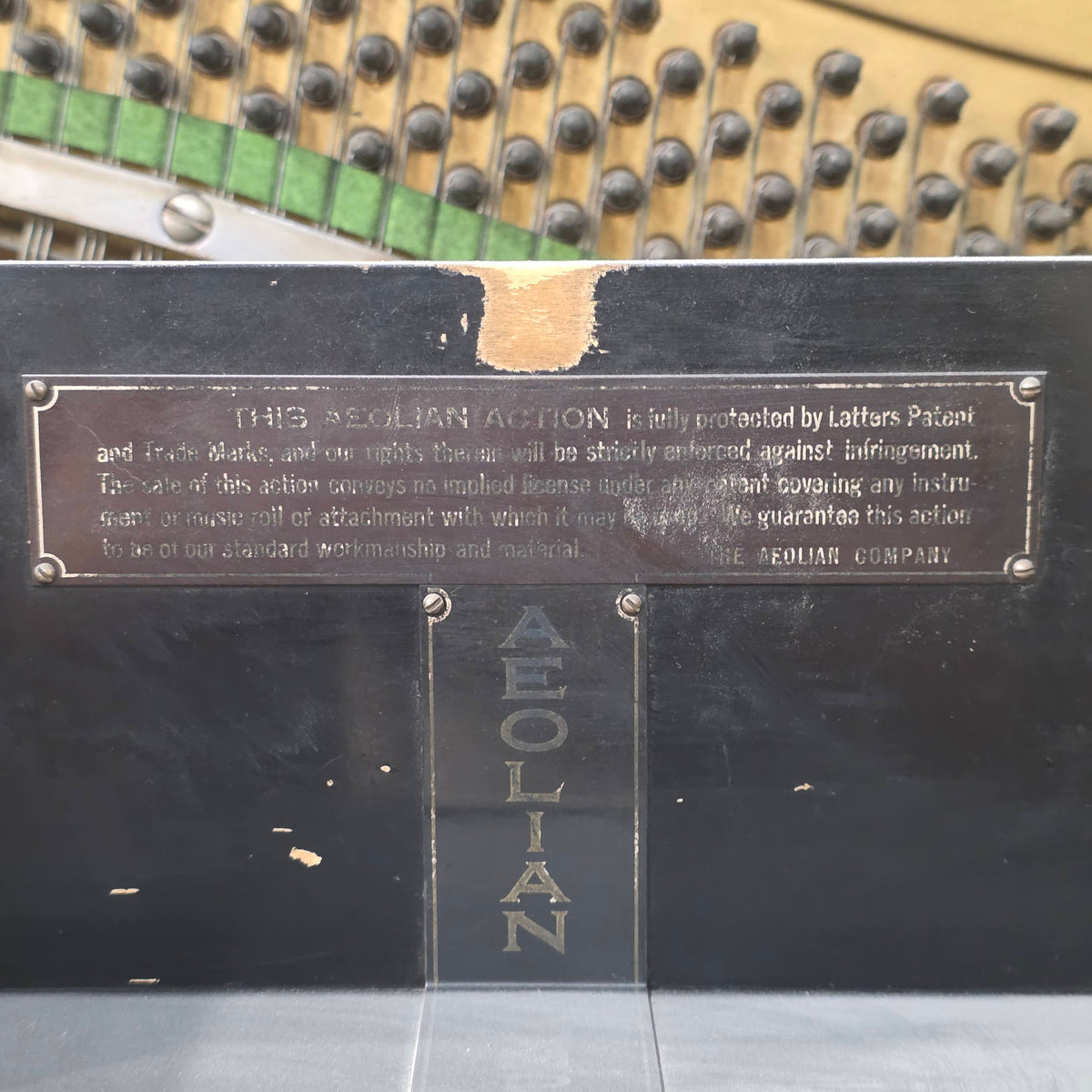 CURRENT SHOP WORK 1933 Stroud 54.5" Wood Finish Commissioned Upright Vintage Player Piano photo 15