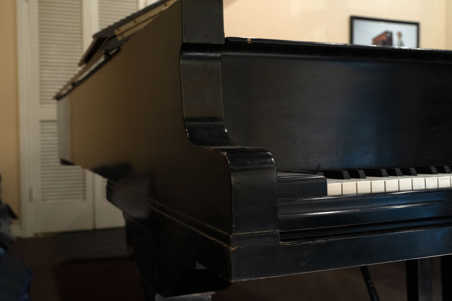 SOLD 1934 Baldwin Satin Black 9' Concert Grand Piano
