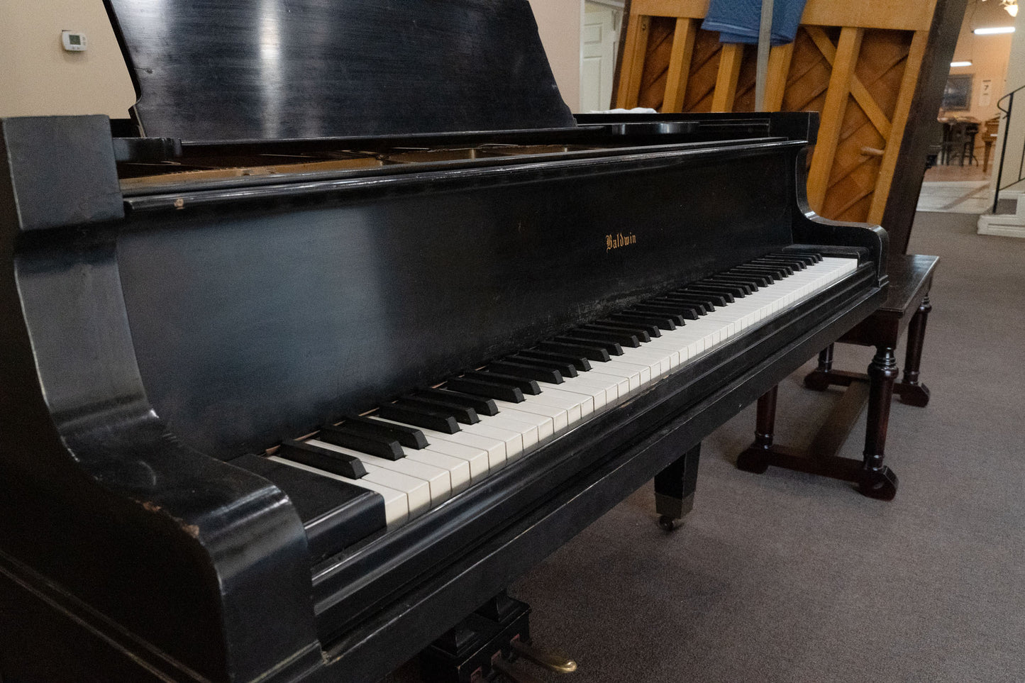 SOLD 1934 Baldwin Satin Black 9' Concert Grand Piano