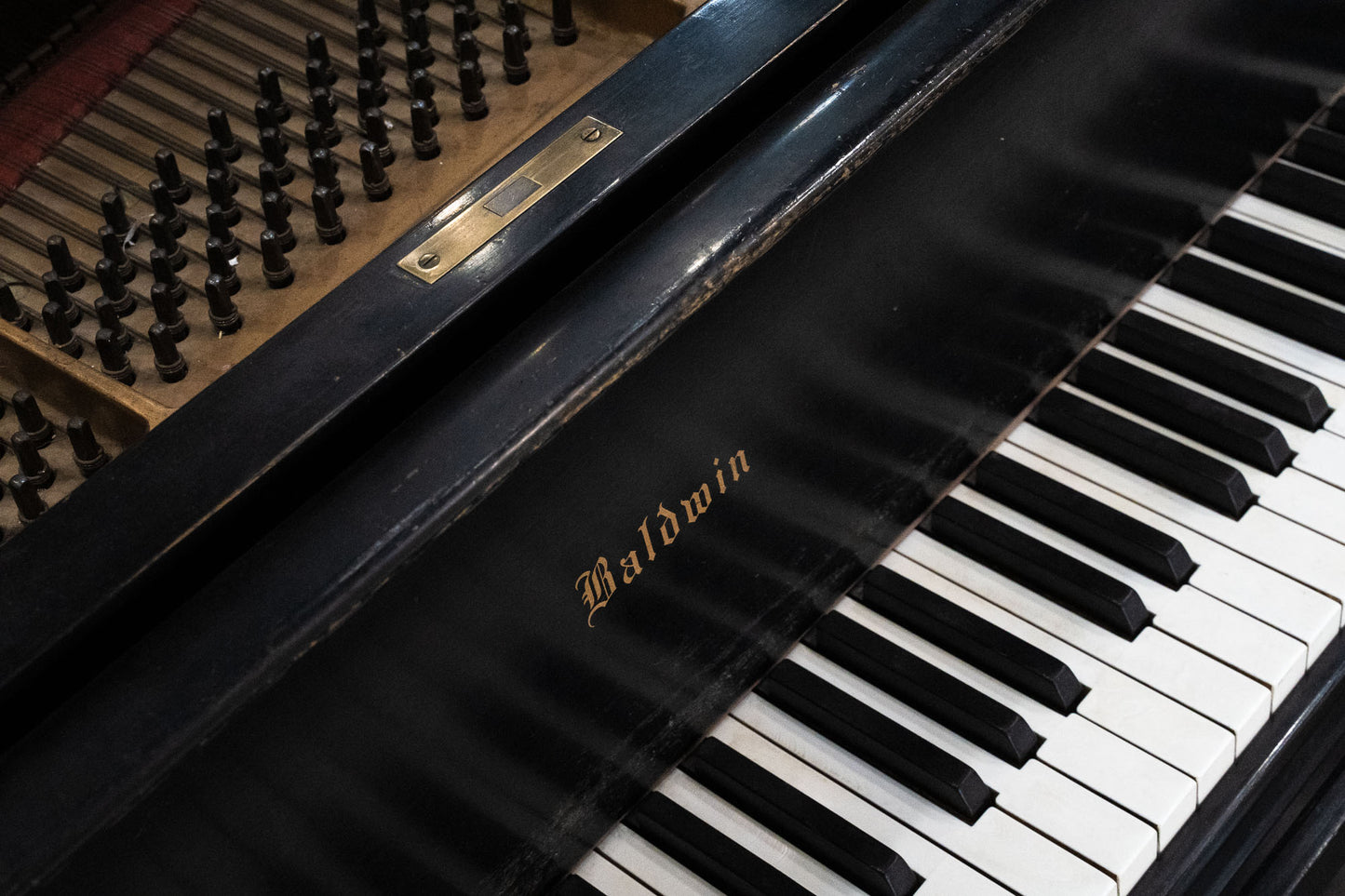 SOLD 1934 Baldwin Satin Black 9' Concert Grand Piano