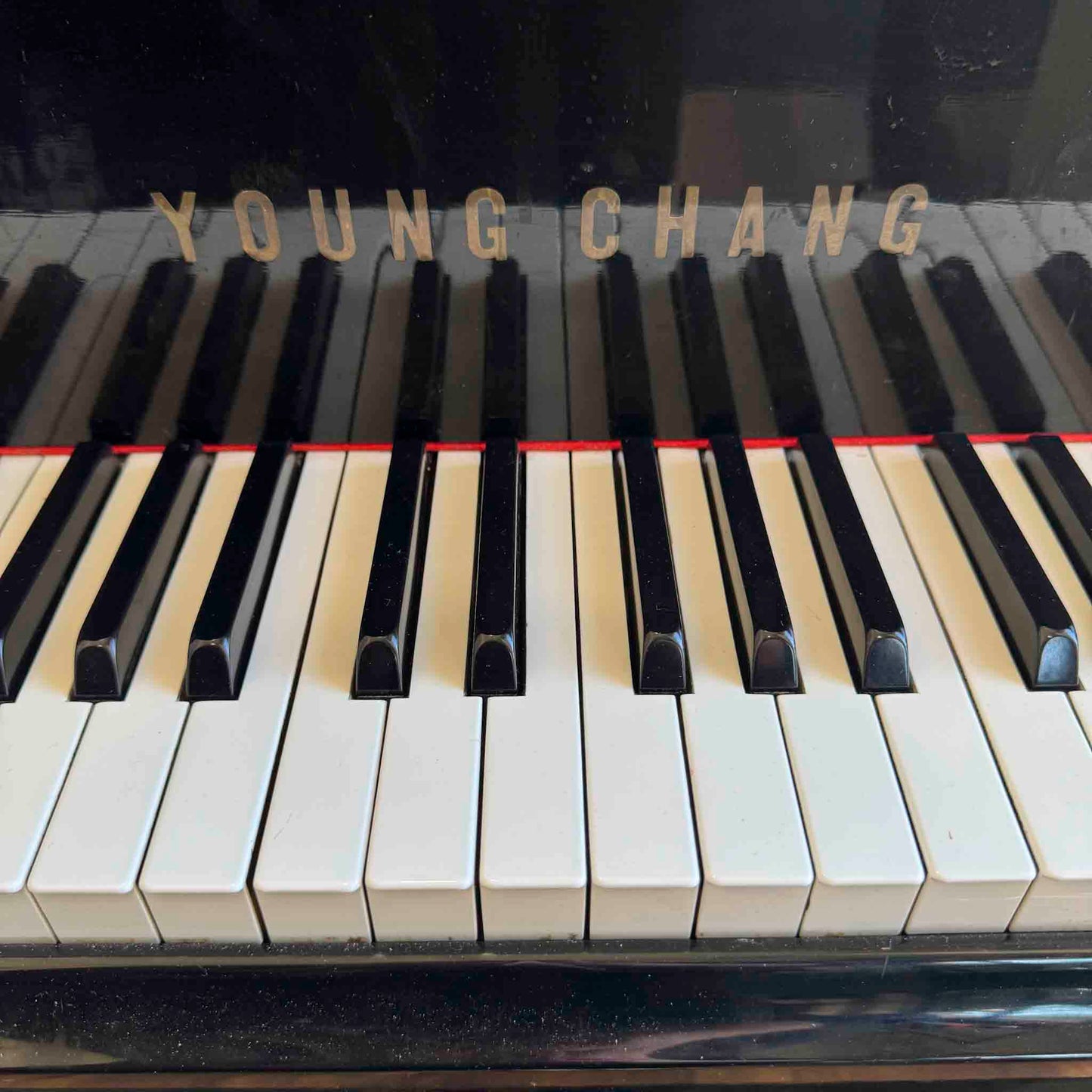 SOLD 1980 Young Chang G-185 6'1" Satin Black Grand Piano