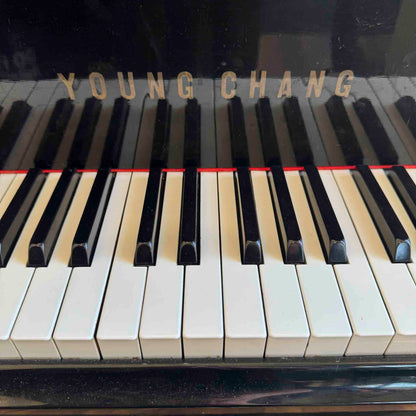SOLD 1980 Young Chang G-185 6'1" Satin Black Grand Piano