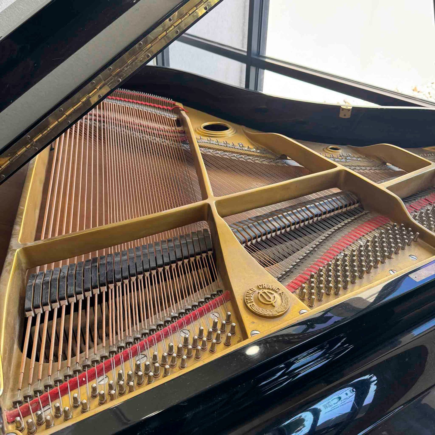 AVAILABLE TO RESTORE: CALL FOR CUSTOM PRICING - 1980 Young Chang G-185 6'1" Polished Black Grand Piano