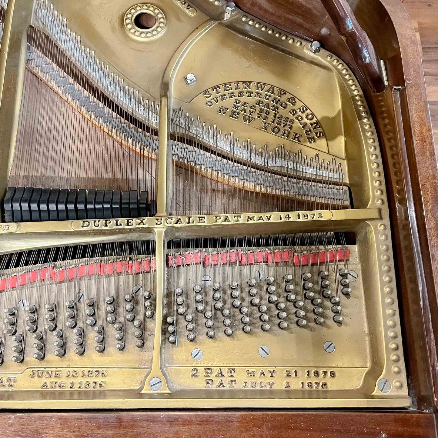 CURRENT SHOP WORK - 1900 Steinway 6' Art Case Wood Finish Grand Piano