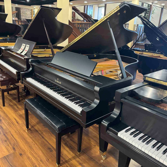1990 Kimball 6'6" Black Satin Grand Piano