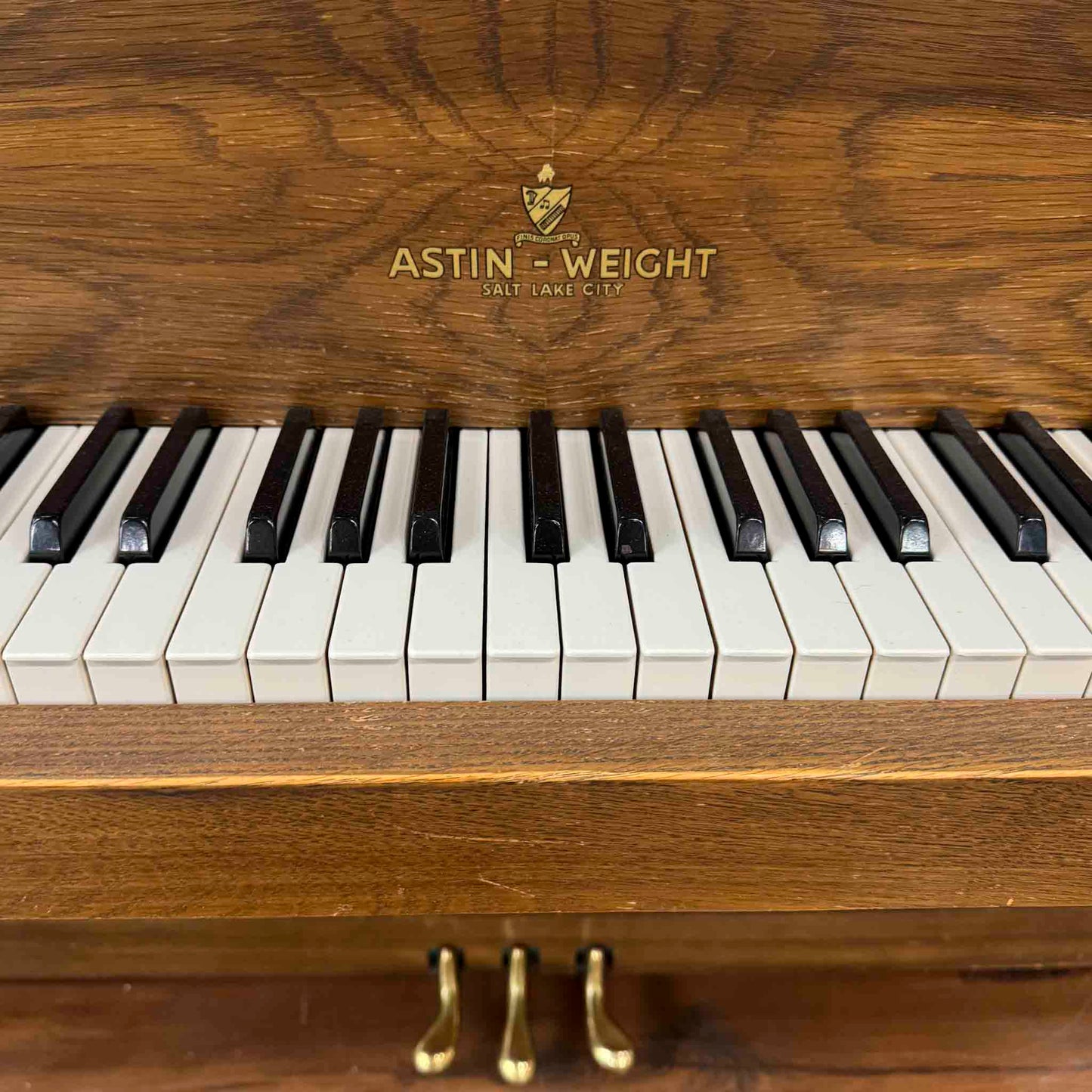 SOLD 1970 Astin-Weight 41" Wood Finish Commissioned Console Piano