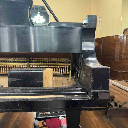 CURRENT SHOP WORK - 1971 Steinway D 9' Black Satin Commissioned Concert Grand Piano