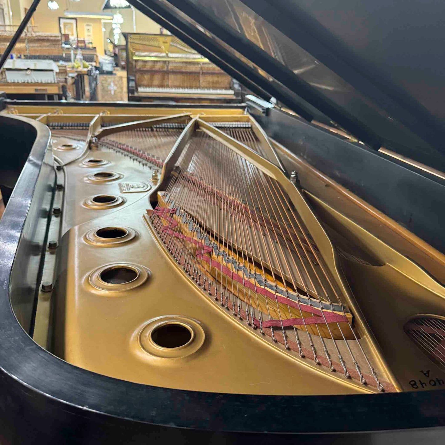 CURRENT SHOP WORK - 1971 Steinway D 9' Black Satin Commissioned Concert Grand Piano