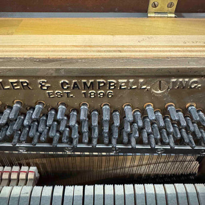 SOLD 1956 Kohler & Campbell 37" Black Satin Spinet Piano