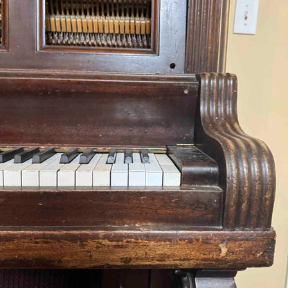AVAILABLE TO RESTORE: CALL FOR CUSTOM PRICING - 1905 Kimball 57" Wood Finish Upright Piano