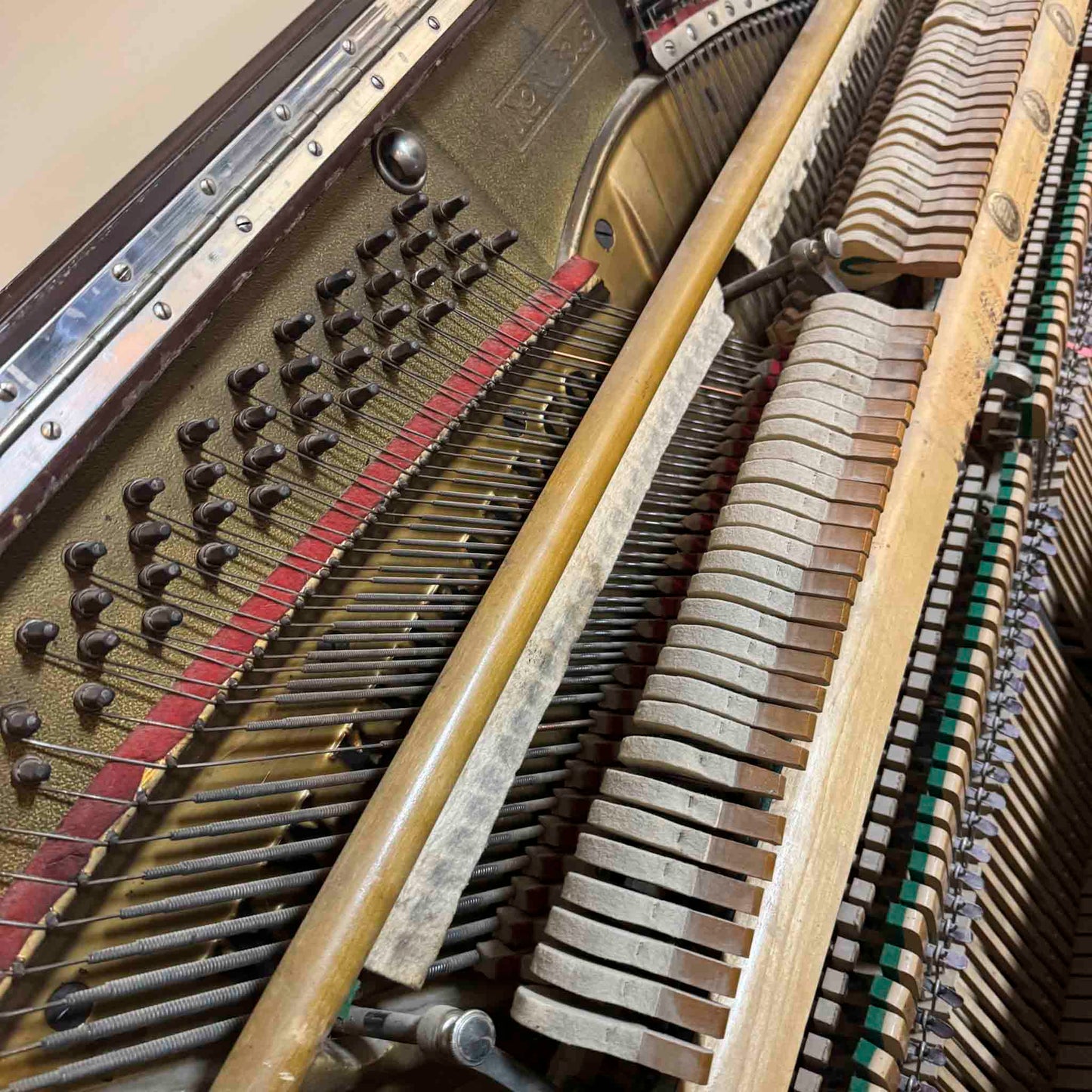 AVAILABLE TO RESTORE: CALL FOR CUSTOM PRICING - 1905 Kimball 57" Wood Finish Upright Piano