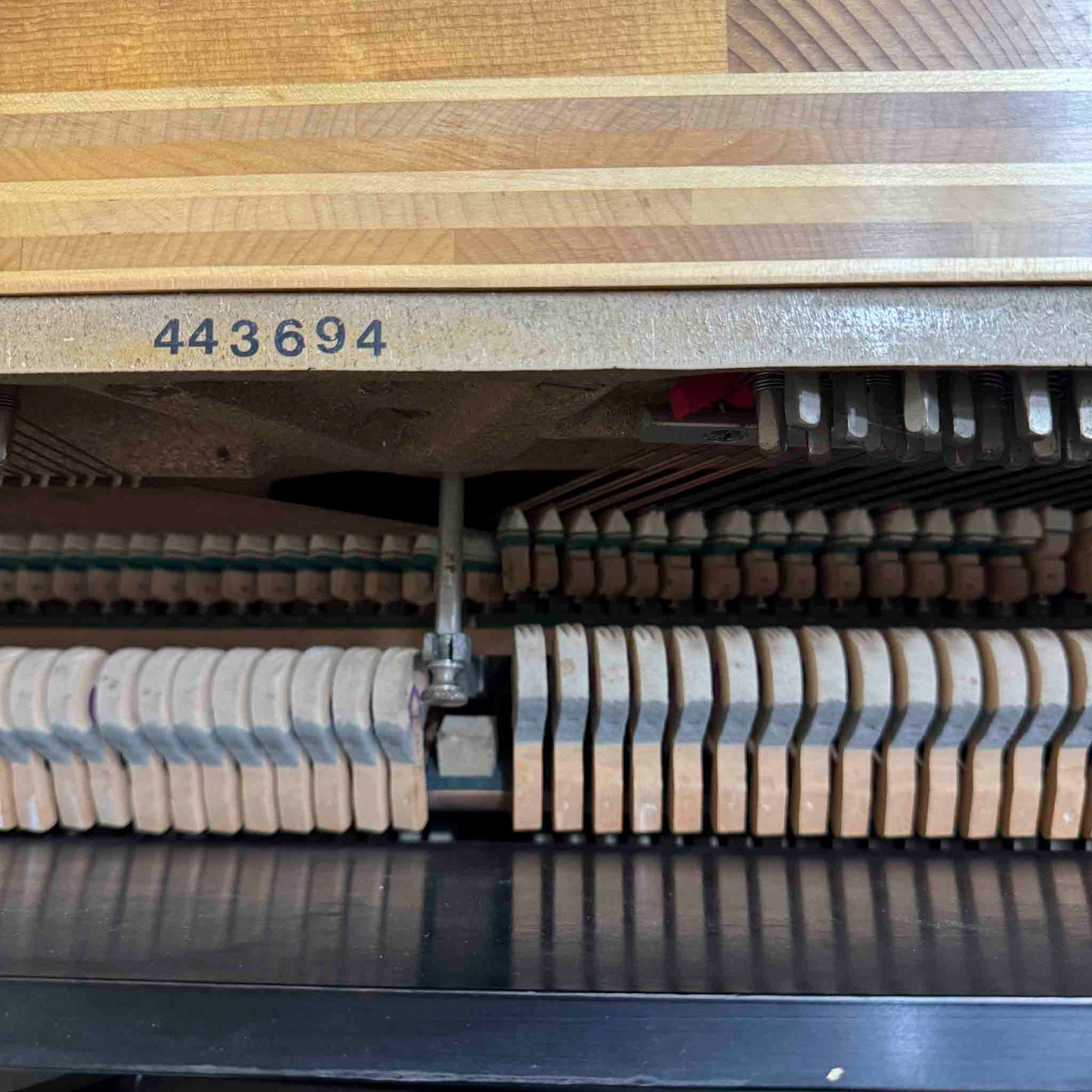 SOLD 1976 Steinway & Sons 44" Black Satin Finish Console Piano