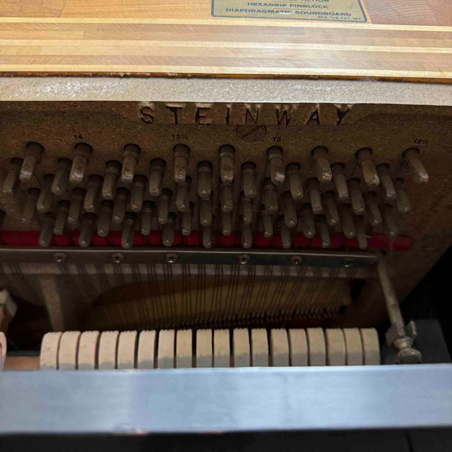 SOLD 1976 Steinway & Sons 44" Black Satin Finish Console Piano