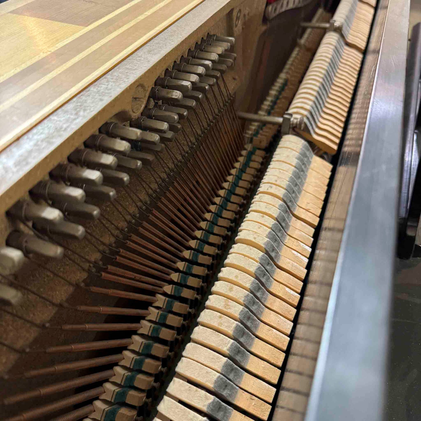 SOLD 1976 Steinway & Sons 44" Black Satin Finish Console Piano