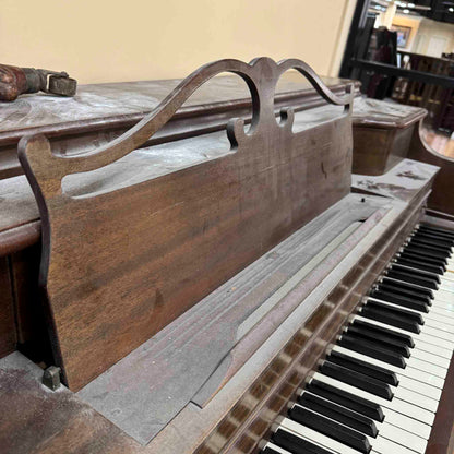 SOLD 1952 Janssen 39" Wood Finish Commissioned Spinet Piano