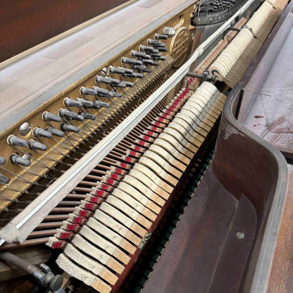 SOLD 1952 Janssen 39" Wood Finish Commissioned Spinet Piano
