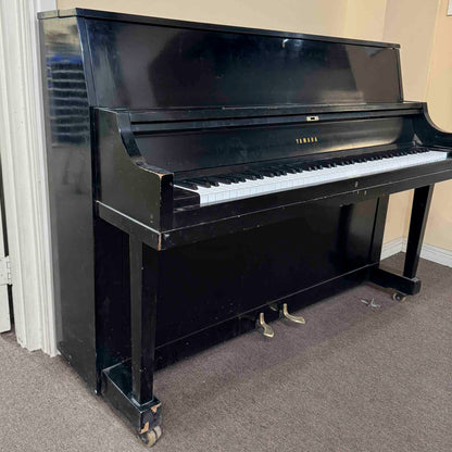 CURRENT SHOP WORK - 1968 Yamaha P2 44" Satin Black Commissioned Console Piano
