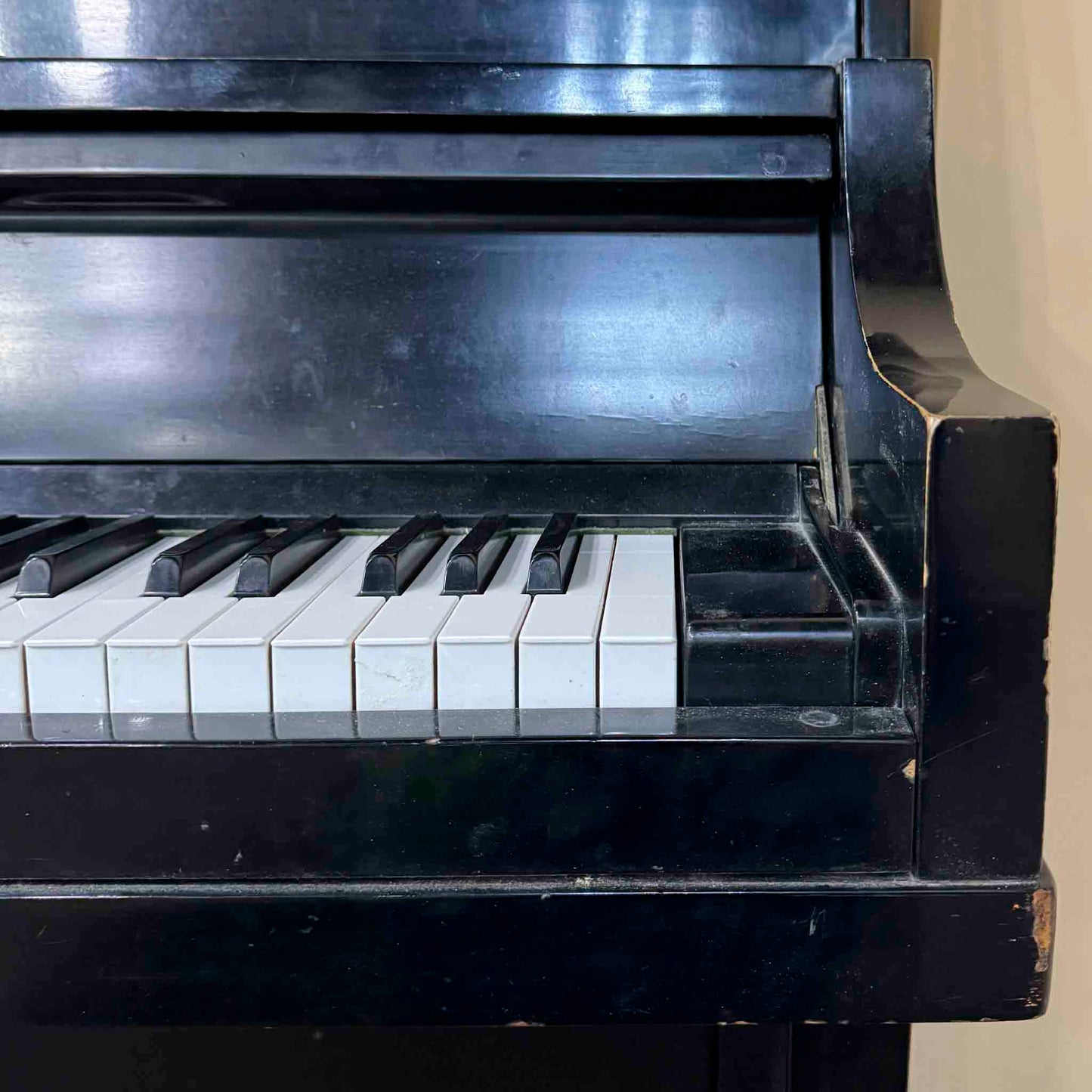 CURRENT SHOP WORK - 1968 Yamaha P2 44" Satin Black Commissioned Console Piano