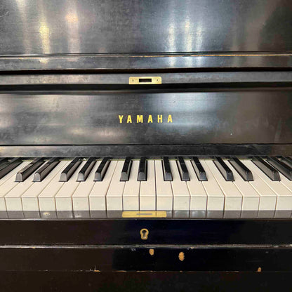 CURRENT SHOP WORK - 1968 Yamaha P2 44" Satin Black Commissioned Console Piano