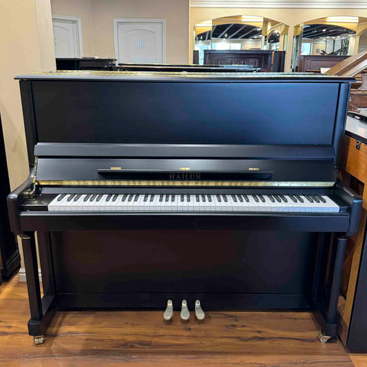 SOLD Hailun 5P 50" Black Satin Upright Piano