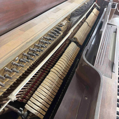SOLD 1952 Janssen 39" Wood Finish Commissioned Spinet Piano