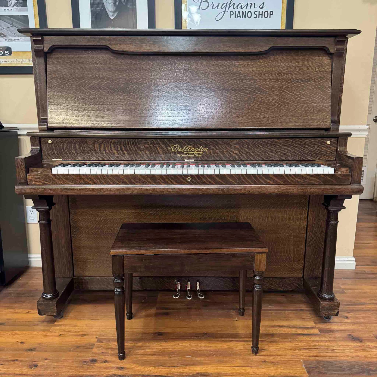 SOLD 1911 Wellington Wood Finish Commissioned Upright Piano