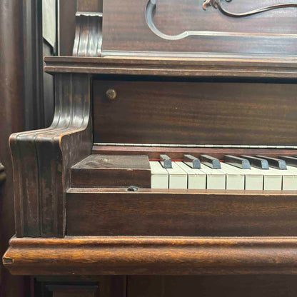 CURRENT SHOP WORK 1908 P.S. Wick 57" Wood Finish Commissioned Upright Piano