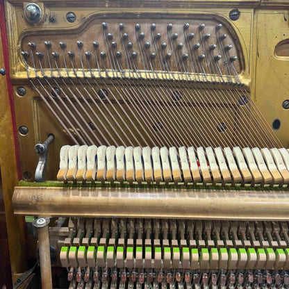 CURRENT SHOP WORK 1908 P.S. Wick 57" Wood Finish Commissioned Upright Piano