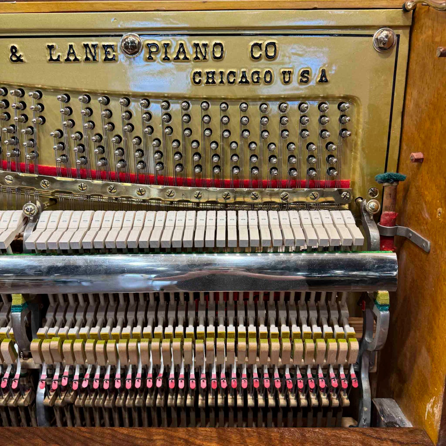 1901 Bush & Lane 58" Wood Finish Upright Piano