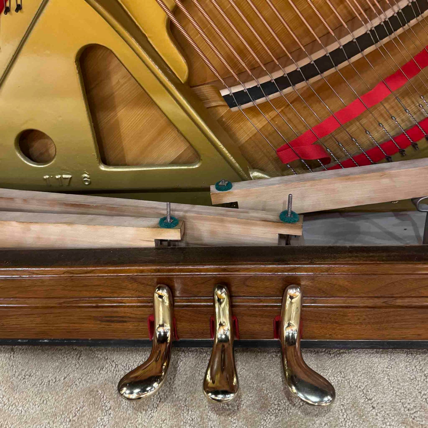 1901 Bush & Lane 58" Wood Finish Upright Piano