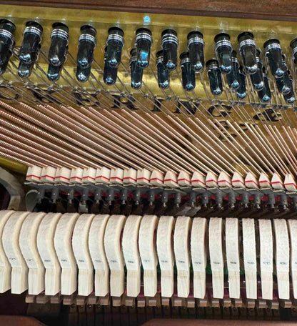 1890 Chickering Wood Finish Tall Upright Piano With Self Playing System