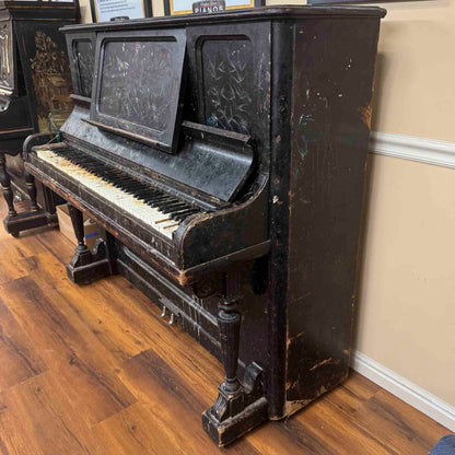 SOLD 1892 Kimball Wood Finish 51" Commissioned Upright Piano