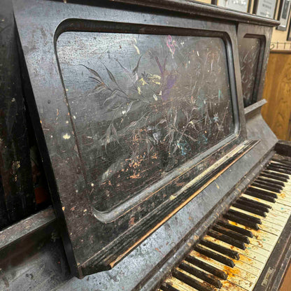 SOLD 1892 Kimball Wood Finish 51" Commissioned Upright Piano
