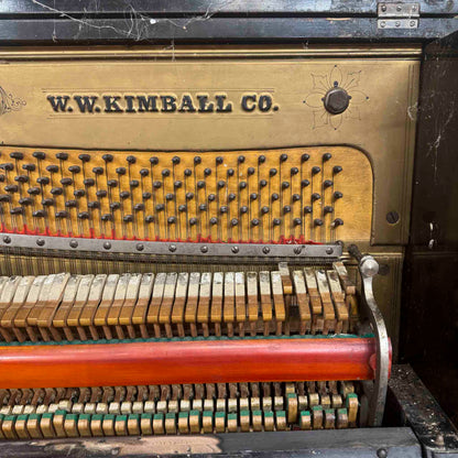 SOLD 1892 Kimball Wood Finish 51" Commissioned Upright Piano