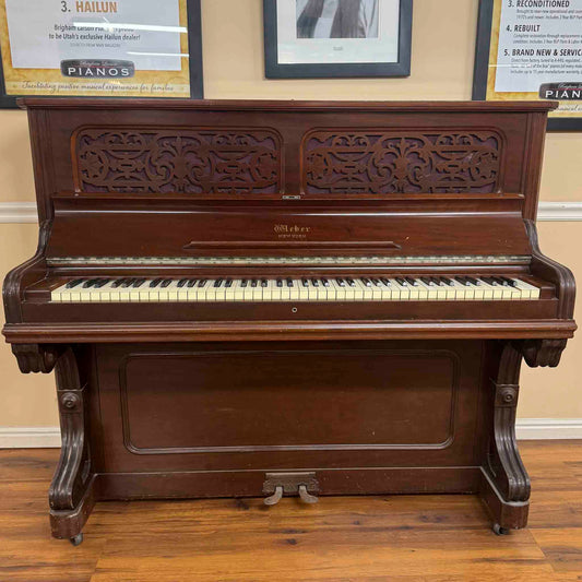 CURRENT SHOP WORK 1891 Weber Wood Finish 50" Commissioned Upright Piano
