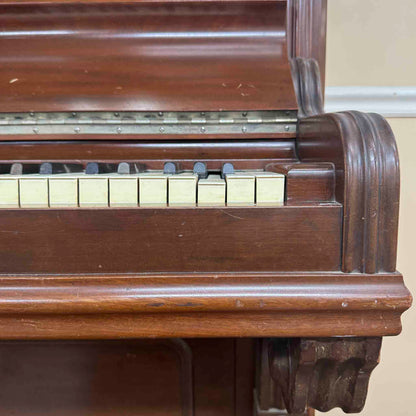 HEIRLOOM RESTORATION 1891 Weber Wood Finish 50" Commissioned Upright Piano