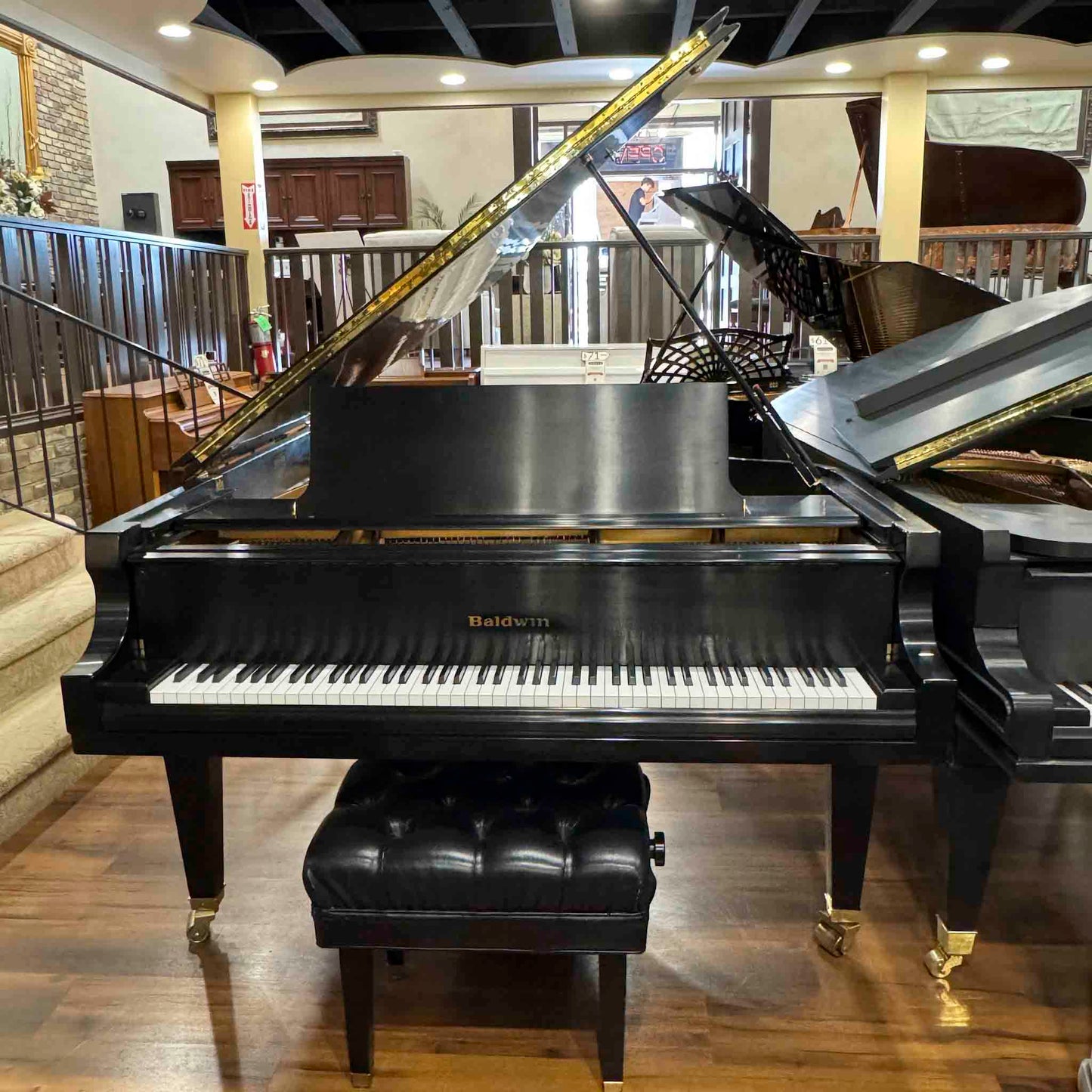 2000 Baldwin SF-10 7' Satin Black Grand Piano With Self Playing System