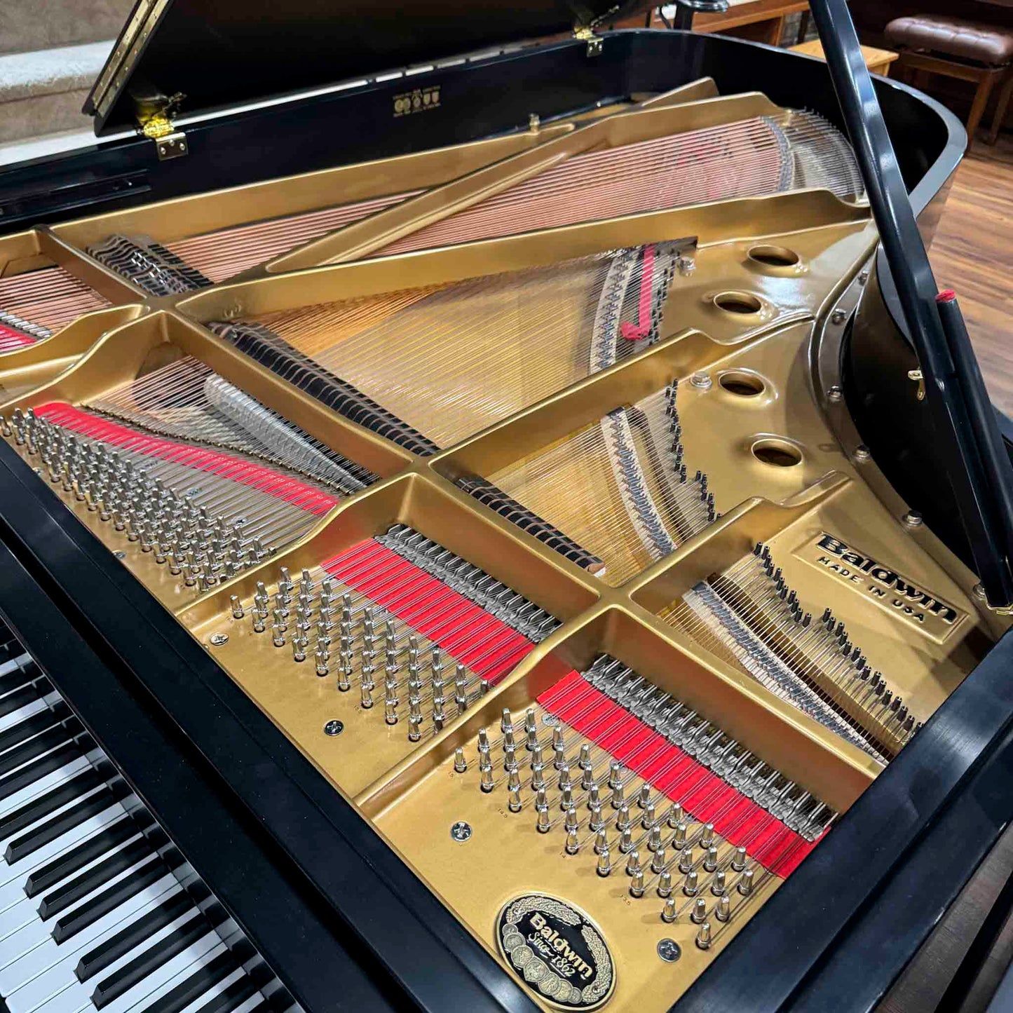2000 Baldwin SF-10 7' Satin Black Grand Piano With Self Playing System