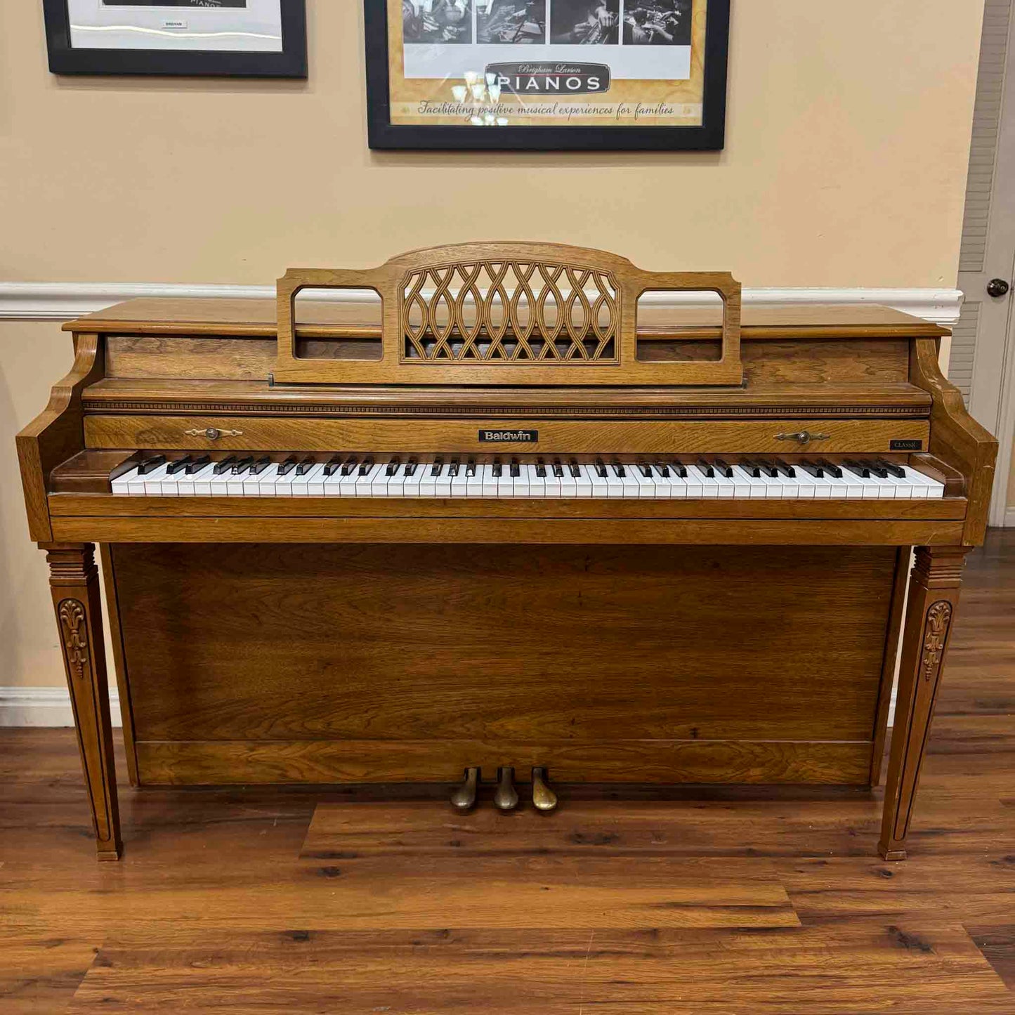 SOLD 1988 Baldwin Wood Finish Commissioned Spinet Piano