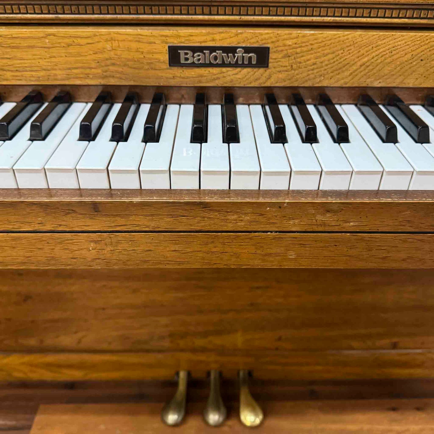 SOLD 1988 Baldwin Wood Finish Commissioned Spinet Piano