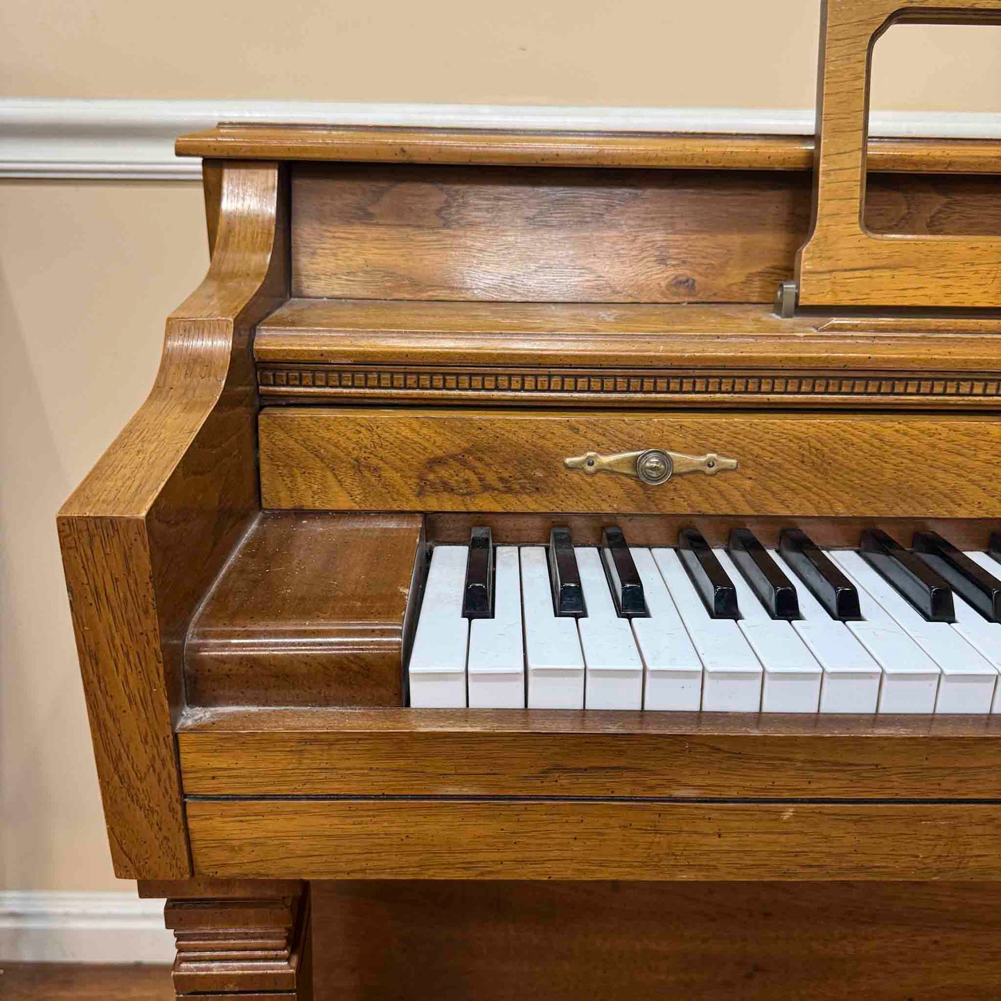 SOLD 1988 Baldwin Wood Finish Commissioned Spinet Piano