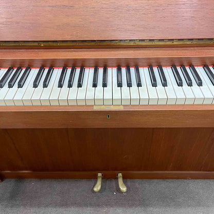 SOLD 1960 Louis Zwicki 36" Teak Wood Finish Spinet Piano