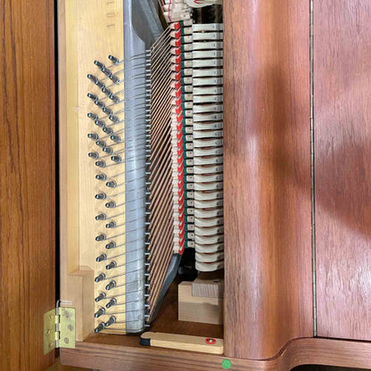 SOLD 1960 Louis Zwicki 36" Teak Wood Finish Spinet Piano
