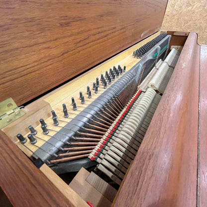 SOLD 1960 Louis Zwicki 36" Teak Wood Finish Spinet Piano