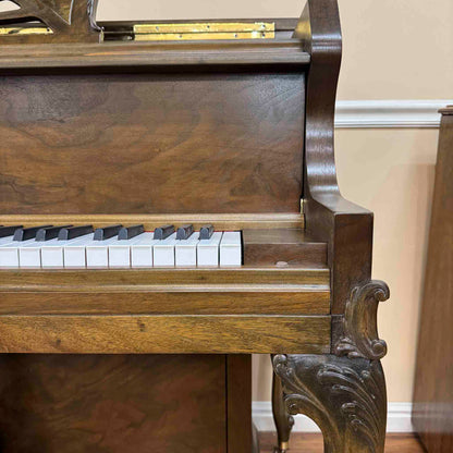 SOLD 1936 Gulbransen 41" Commissioned Wood Finish Console Piano