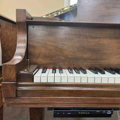 SOLD 1929 Kurtzmann White Finish Commissioned Grand Piano with Self-Playing QRS System