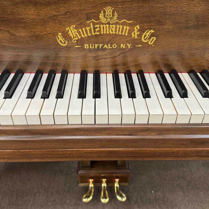 SOLD 1929 Kurtzmann White Finish Commissioned Grand Piano with Self-Playing QRS System