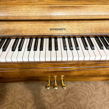 SOLD 1977 Everett Wood Finish Commissioned Console Piano