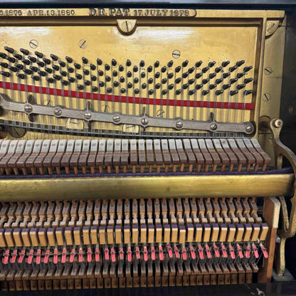 CURRENT SHOP WORK 1889 Steinway 53" Satin Black Commissioned Upright Piano