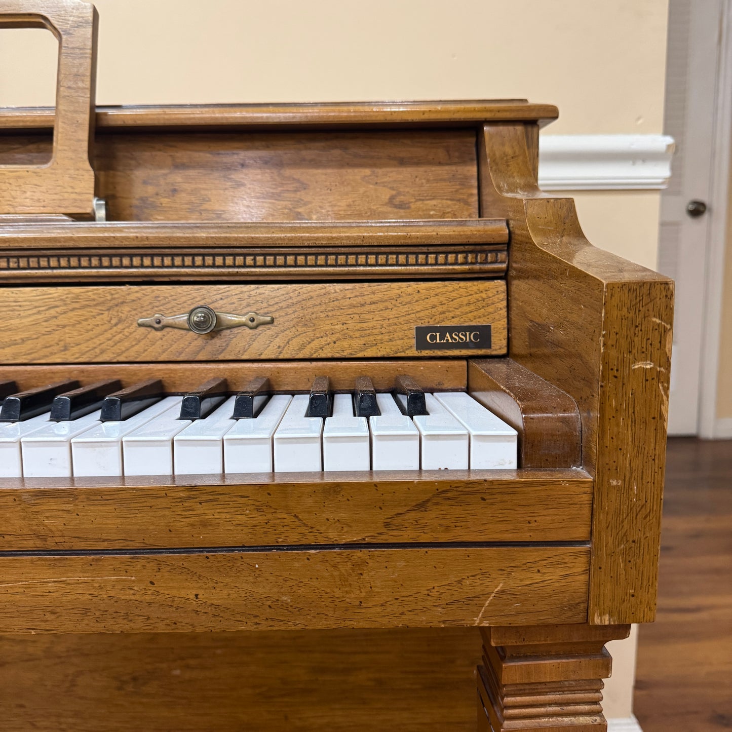 SOLD 1988 Baldwin Wood Finish Commissioned Spinet Piano